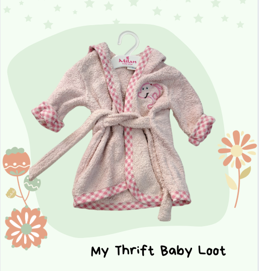 Preloved baby bath robe (0-3 months)